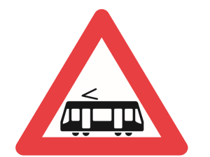 A71 advarselstavle 70 cm Letbane
