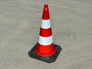 Trafikkegle 75 cm. Fuld refleks