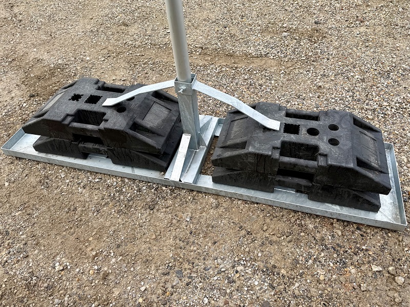 skilteholder i stål skilteholder i stål til Ø60 mm rør