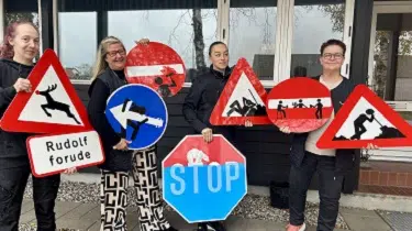 rigtige vejskilte for sjov