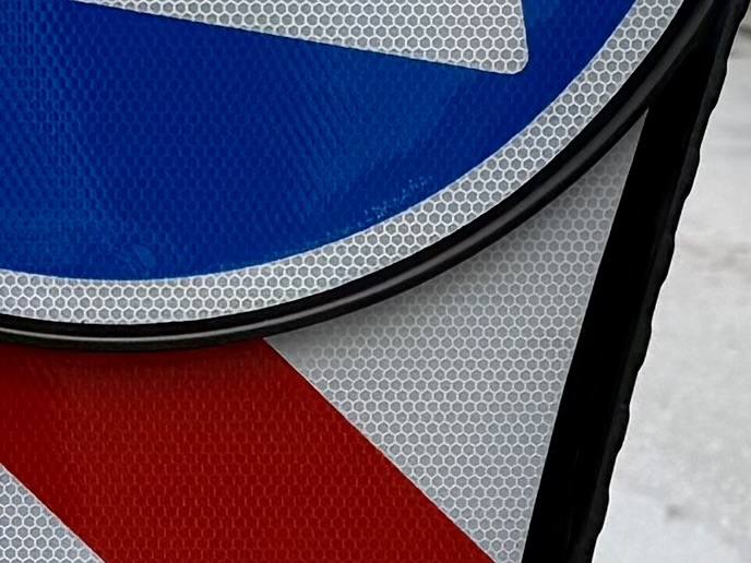 skiltepullert nærbillede