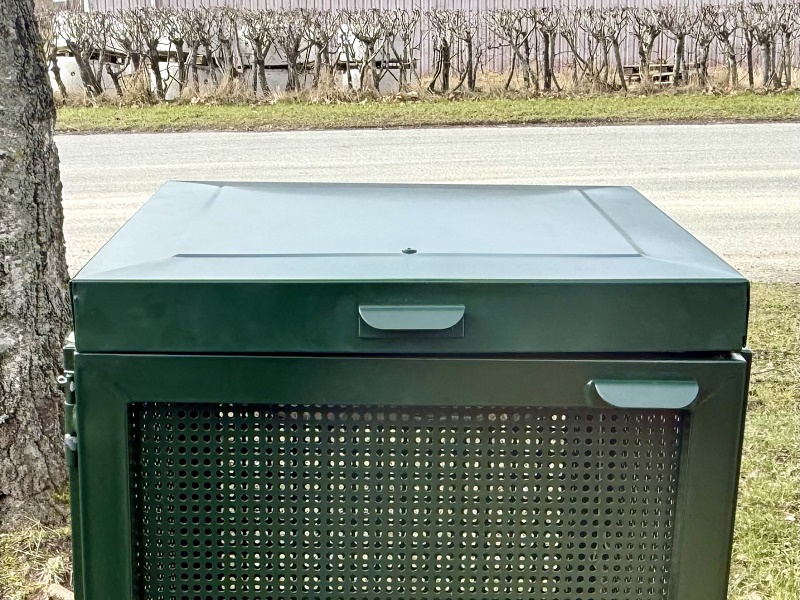 Affaldsstativ udendørs frederiksberggrøn RAL 6009