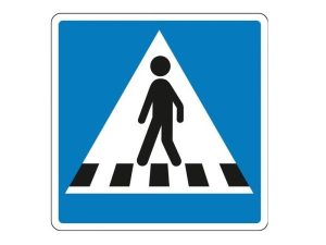 Fodgængerskilt venstre e17